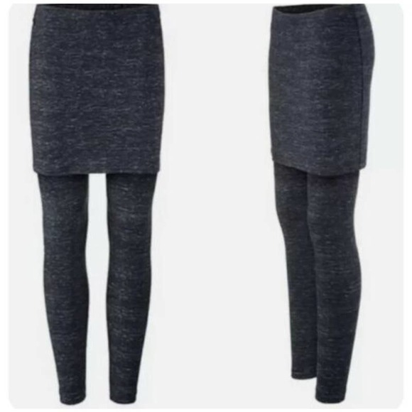 CAbi Pants - CABI Dark Spacedye M'legging Skirted Leggings Stretch Knit Soft Pants Size Small